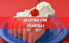 Gelatina Simples com Chantilly