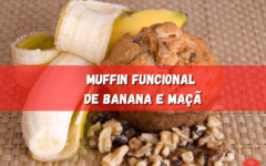 Muffin Funcional de Banana e Maça